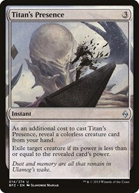 Titans Presence (14) - Battle for Zendikar