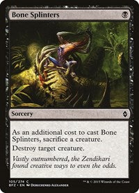Bone Splinters (105) - Battle for Zendikar
