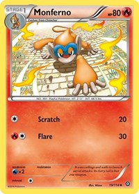 Monferno (19/114) - XY - Steam Siege