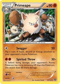 Primeape (53/114) - XY - Steam Siege