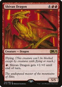 Shivan Dragon (300) - Core Set 2019