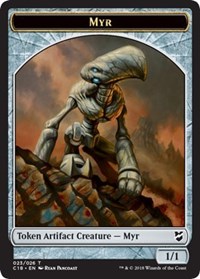 Myr 023 Thopter 025 Double Sided Token (23 // 25) - Commander 2018