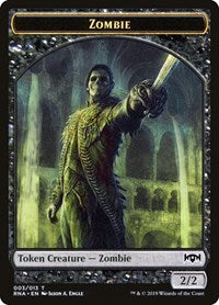 Zombie Token (3) - Ravnica Allegiance