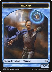 Wizard Token (5) - War of the Spark