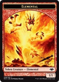 Elemental 008 Elephant Double Sided Token (8 // 12) - Modern Horizons