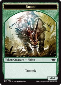 Zombie Rhino Double Sided Token (7 // 13) - Modern Horizons - Back