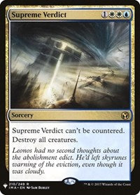 Supreme Verdict (210) - The List Reprints