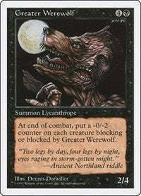 Greater Werewolf (166) - Fifth Edition