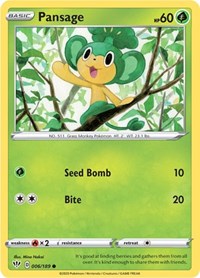 Pansage (006/189) - SWSH03: Darkness Ablaze