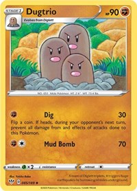 Dugtrio (085/189) - SWSH03: Darkness Ablaze