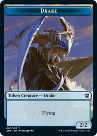 Drake Plant Double Sided Token (5 // 8) - Zendikar Rising