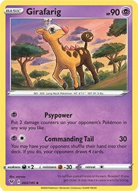 Girafarig (065/185) - SWSH04: Vivid Voltage