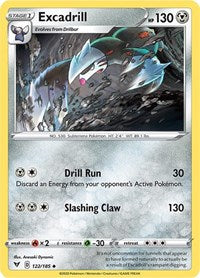 Excadrill (122/185) - SWSH04: Vivid Voltage