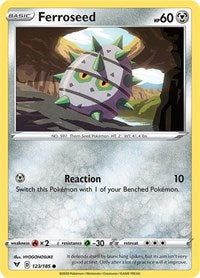 Ferroseed (123/185) - SWSH04: Vivid Voltage