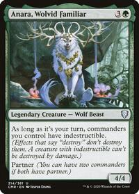 Anara Wolvid Familiar (214) - Commander Legends