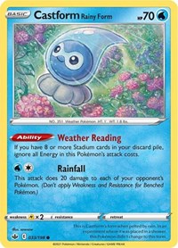 Castform Rainy Form (033/198) - SWSH06: Chilling Reign