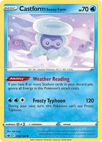 Castform Snowy Form (034/198) - SWSH06: Chilling Reign