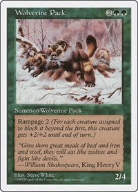 Wolverine Pack (344) - Fifth Edition