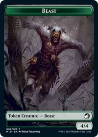 Beast Token (8) - Innistrad: Midnight Hunt