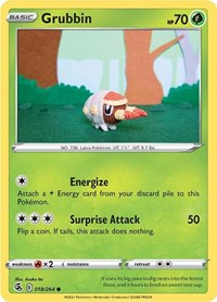 Grubbin (018/264) - SWSH08: Fusion Strike