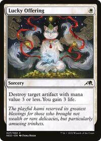 Lucky Offering (27) - Kamigawa: Neon Dynasty