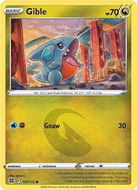 Gible (107/172) - SWSH09: Brilliant Stars