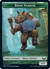 Rhino Warrior Token (11) - Streets of New Capenna