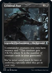 Criminal Past Foil Etched (494) - Commander Legends: Battle for Baldur's Gate