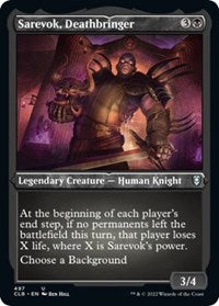Sarevok Deathbringer Foil Etched (497) - Commander Legends: Battle for Baldur's Gate