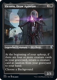 Viconia Drow Apostate Foil Etched (501) - Commander Legends: Battle for Baldur's Gate