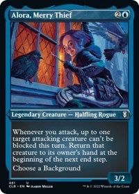 Alora Merry Thief Foil Etched (481) - Commander Legends: Battle for Baldur's Gate