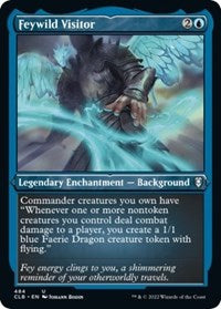Feywild Visitor Foil Etched (484) - Commander Legends: Battle for Baldur's Gate