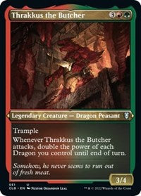 Thrakkus the Butcher Foil Etched (551) - Commander Legends: Battle for Baldur's Gate