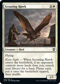 Scouting Hawk (41) - Commander Legends: Battle for Baldur's Gate