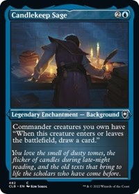 Candlekeep Sage Foil Etched (482) - Commander Legends: Battle for Baldur's Gate