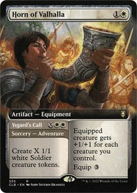 Horn of Valhalla Extended Art (555) - Commander Legends: Battle for Baldur's Gate