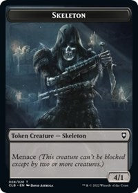 Treasure Skeleton Double Sided Token (17 // 8) - Commander Legends: Battle for Baldur's Gate - Back