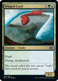 Winged Coatl (295) - Double Masters 2022