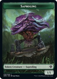 Saproling Beast Double Sided Token (18 // 16) - Dominaria United