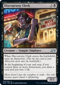 Discourtesy Clerk (70) - Unfinity
