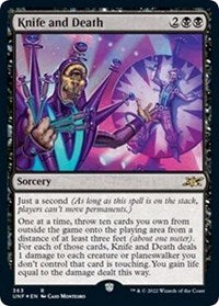 Knife and Death Galaxy Foil (363) - Unfinity