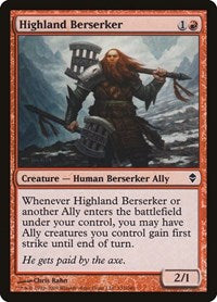 Highland Berserker (132) - Zendikar