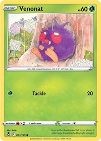 Venonat (001/195) - SWSH12: Silver Tempest
