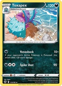 Toxapex (115/195) - SWSH12: Silver Tempest