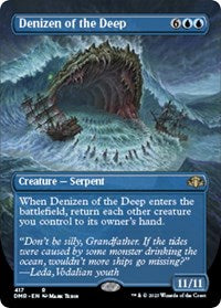 Denizen of the Deep Borderless (417) - Dominaria Remastered