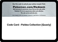 Code Card Paldea Collection Quaxly () - SV01: Scarlet & Violet Base Set