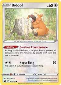 Bidoof (111/159) - Crown Zenith