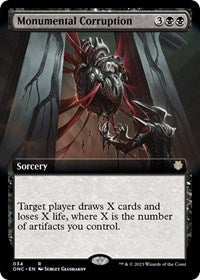 Monumental Corruption Extended Art (34) - Commander: Phyrexia: All Will Be One