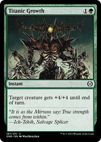 Titanic Growth (187) - Phyrexia: All Will Be One
