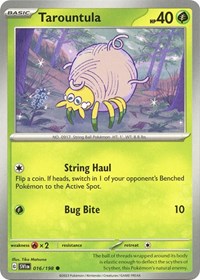 Tarountula 016 198 (016/198) - SV01: Scarlet & Violet Base Set